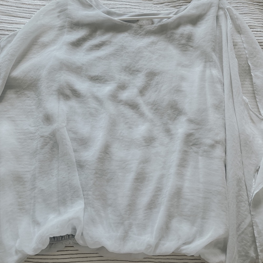 Womens CHICO Light Blue Blouse